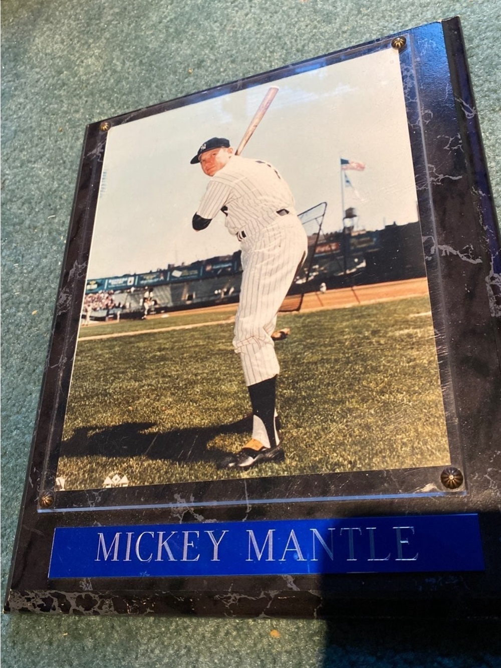 Mickey mantle New York Yankees plaque